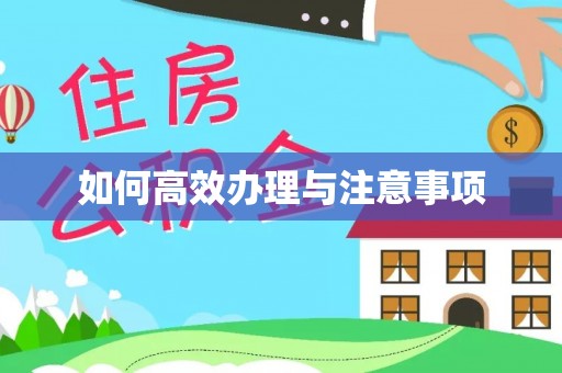 海曙如何高效办理与注意事项
